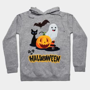 Halloween Cat Trio Hoodie